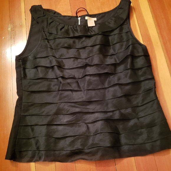 Joe layered black sleevless top - Picture 1 of 3